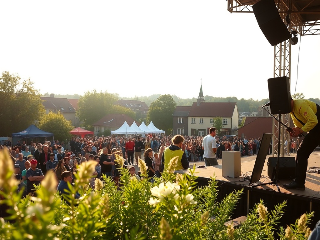 Plakat informujący o wydarzeniach komediowych we Wrocławiu, w tym stand-upie i improwizacji.