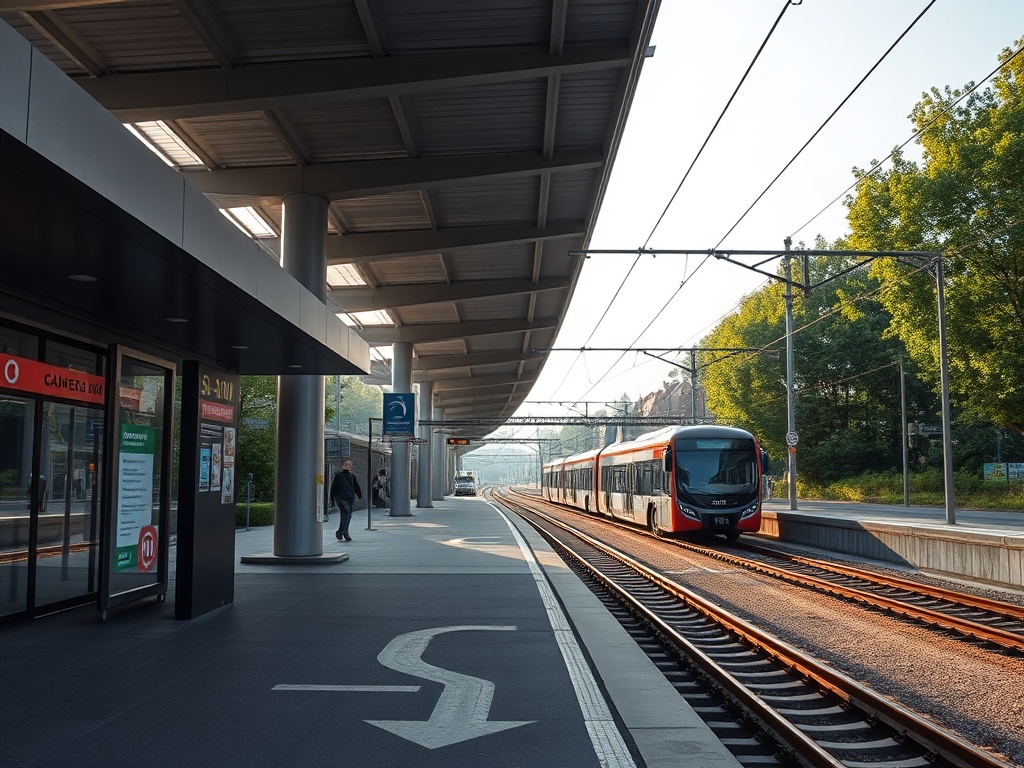 Fragment budowy autostrady we Wrocławiu, symbolizujący rozwój transportu drogowego