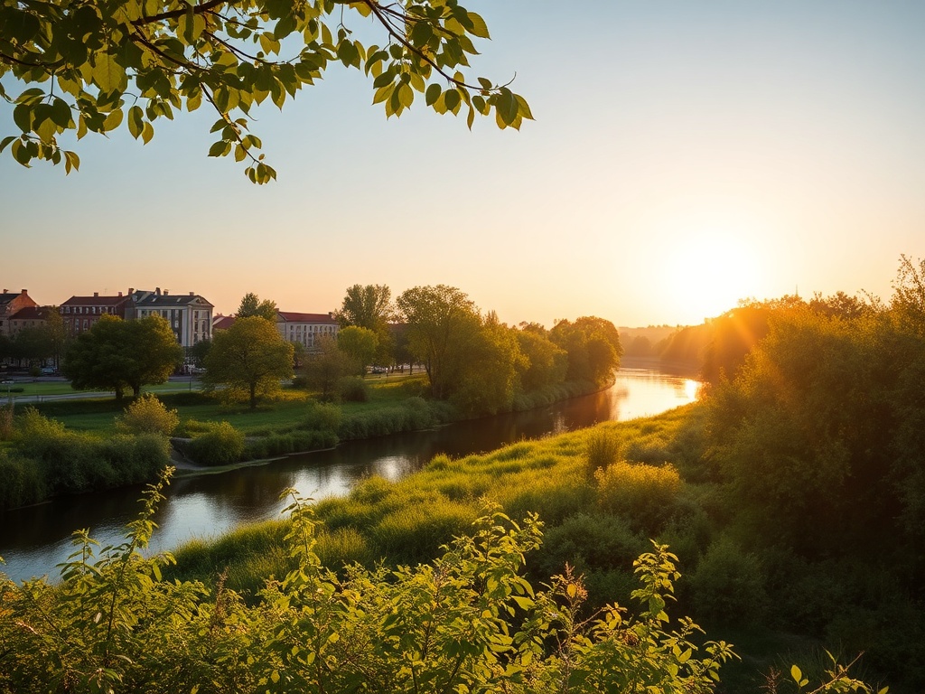 Plakat informacyjny o programie KAWKA Plus we Wrocławiu przedstawiający ekologiczne źródła ogrzewania