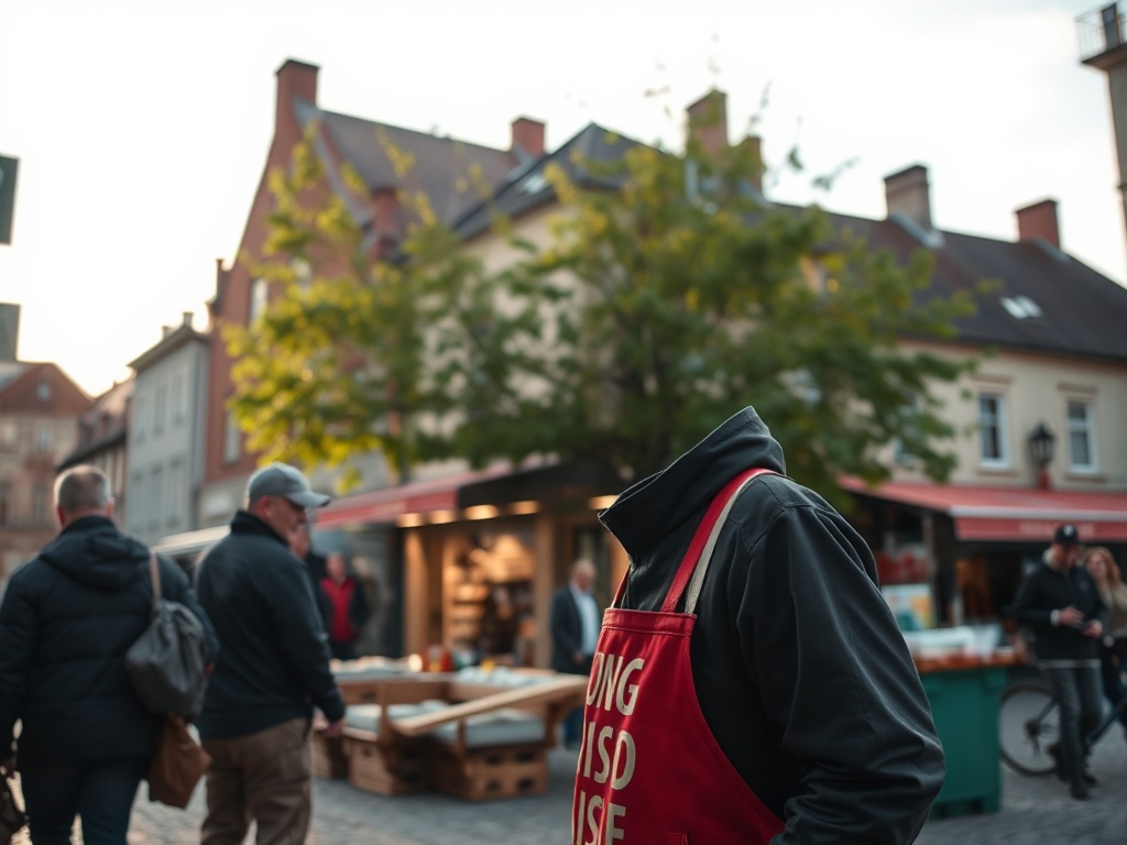 Grafika symbolizująca połączone siły i możliwości kariery na targach pracy we Wrocławiu z ofertami z całej Europy.