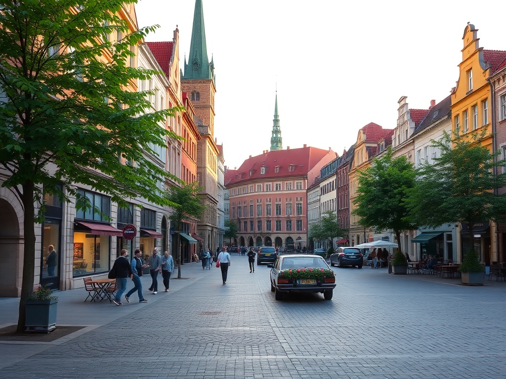 Wrocławska starówka z zielenią miejską, porównanie z historycznymi zdjęciami