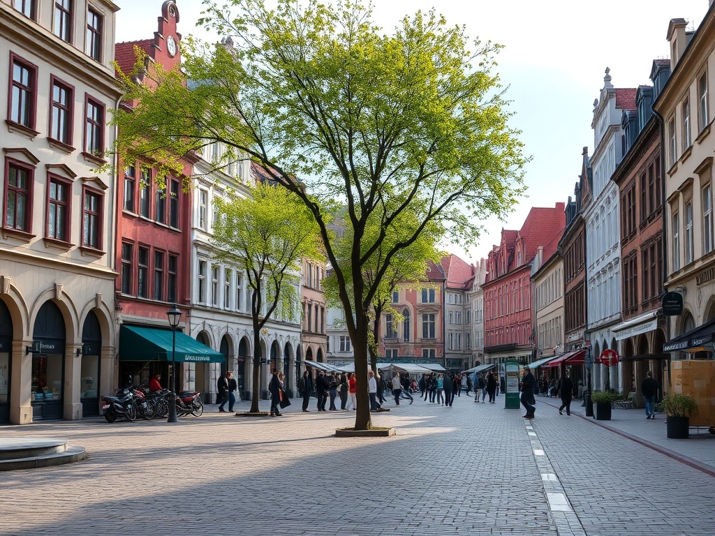 Panorama Wrocławia na przełomie XX i XXI wieku, ukazująca transformację miasta